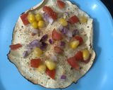 A picture of step 4 of Masala Papad.