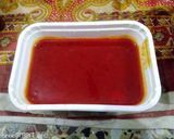 A picture of step 3 of Potato fries style chaat.