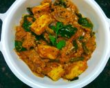A picture of step 13 of Malai Paneer Capsicum Curry.