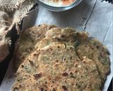 A picture of step 3 of Koki(Sindhi Style Onion Paratha).
