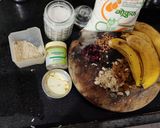 A picture of step 1 of Banana kheer.