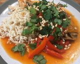 A picture of step 3 of Chicken in a Red Pepper Sauce.