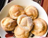 Hình bước làm 3 của món Bánh su kem (cream puffs) béo ngậy dễ làm chưa đến 20 phút 🍶