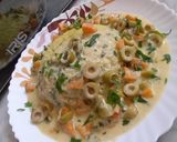 صورة لخطوة 3 من وصفة أرز بصلصة الزيتون وكريمة الجبن 🧀 🧀