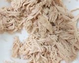 A picture of step 1 of My favourite,Steamed Pulled Chicken Salad with a Spicy Mayonnaise.