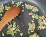 A picture of step 7 of Sarson ka Saag with Makki ki Roti.