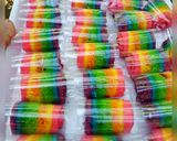 Foto langkah ke 12 dari resep BoLu gulung rainbow isi blueberry.