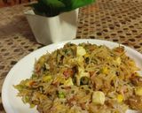 A picture of step 5 of Colorful biryani.