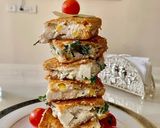 A picture of step 3 of Paneer Corn Spinach Sandwich.
