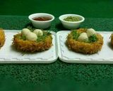 A picture of step 11 of Vermicelli potato birds nest.