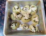 A picture of step 3 of Chutney filled potato bites.