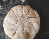 A picture of step 8 of Puran poli / vedmi.