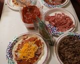 A picture of step 1 of Funtime Pizza with the Grandkids.