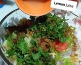 A picture of step 4 of Chat patti channa chaat.