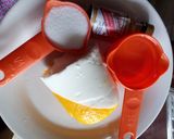 A picture of step 1 of Mango pannacotta smoothie.