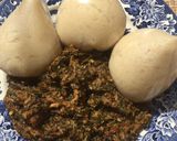 A picture of step 6 of Semovita and Granut soup.