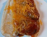 A picture of step 2 of Leftover Porcupine Ball Sandwiches.