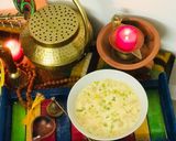 A picture of step 4 of Chirer Payesh or Kheer Poha.