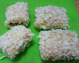 Foto langkah ke 3 dari resep Roti Tawar Goreng isi Kurma dan Keju.