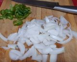 Foto del paso 2 de la receta Tortilla en verde: guisantes, judías verdes y pimiento