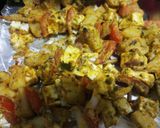 A picture of step 2 of Barbeque paneer grilled sandwitch.