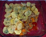 A picture of step 2 of Meat and Potato Pie with Worcestershire Sauce.