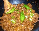 A picture of step 11 of Smoky Beef Karhai.