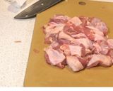 A picture of step 1 of Three Cup Chicken Thighs.