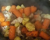 A picture of step 4 of My Peppery All Roast Chicken & Veg Bake. 😀.