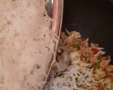 A picture of step 9 of Chicken manchurian with chicken fried rice 😋.