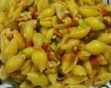 A picture of step 4 of Chicken & Vegetable Pasta😋💛💚.