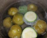 A picture of step 1 of Fake Guacamole.