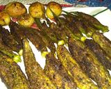 A picture of step 8 of Stuffed ladyfingers,bitter gourd and potato.