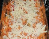 A picture of step 3 of Tomato, spinach and cheese pasta bake.