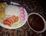 A picture of step 2 of Yadda xaki Mai da kwai me kala.