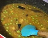 A picture of step 7 of Dal Chingri/Red Lentils with Shrimps.