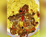 A picture of step 3 of Curried spaghetti with meat sauce.