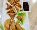 A picture of step 6 of Momos/ Gyoza /Dumplings.