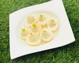 A picture of step 3 of Diviled eggs.
