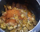 A picture of step 3 of Kolhapuri Mutton.