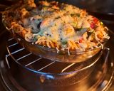 A picture of step 6 of Baked Cheesy Pasta with Tomato, Basil and Veggies.