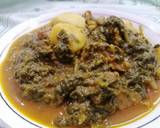 Hyderabadi Aaloo Paalak Gosht recipe step 2 photo