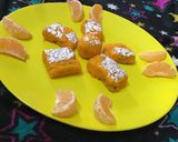 A picture of step 10 of Orange burfi.