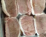 A picture of step 2 of Beer basted Pork Loin chops.