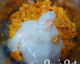 A picture of step 3 of Alphonso Mango Bango with Nata de Coco.