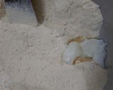 A picture of step 1 of Rava Besan Laddoo.