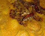 A picture of step 8 of Besan Badi in Tamarind Gravy.