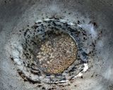 A picture of step 2 of Rava onion dosa (with leftover dosa batter).