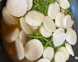 A picture of step 3 of Pork Belly Sinigang.