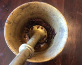 A picture of step 1 of California Farm Fresh Pesto Sauce.